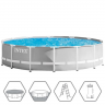 Каркасный бассейн INTEX PRISM FRAME 427 х 107 см, фильтр-насос, лестница, тент, подстилка 26720