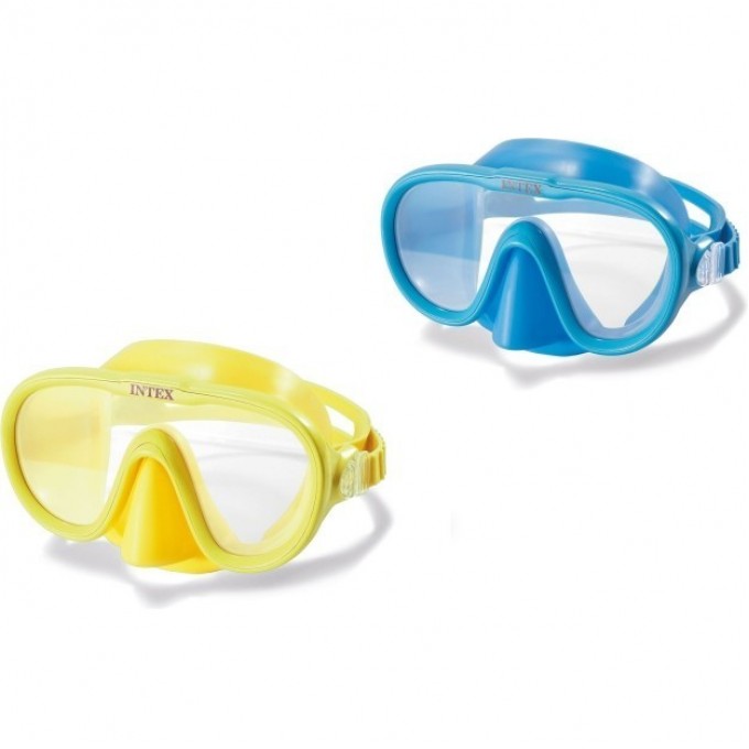 Маска для плавания INTEX SEA SCAN SWIM , от 8 лет, желтый 55916